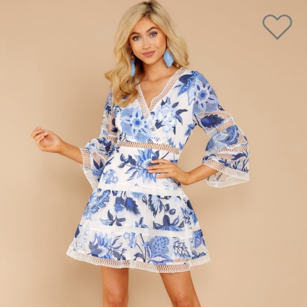 Red Dress Boutique blue floral dress